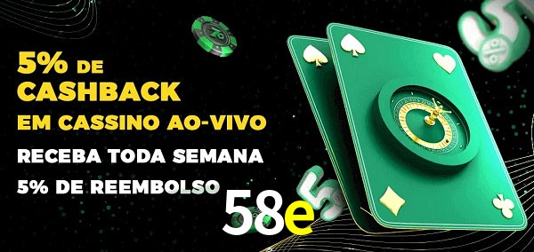 Promoções do cassino ao Vivo 58e